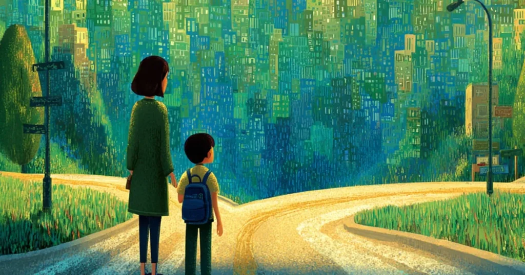 Boy Ties Self to Pole Protesting Daechi-Dong Move