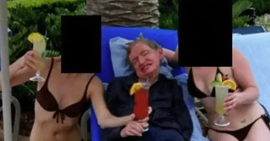 Hawking in Epstein Photo with Bikini Women, Family Denies Ties Hawking in Epstein Photo with Bikini Women, Family Denies Ties