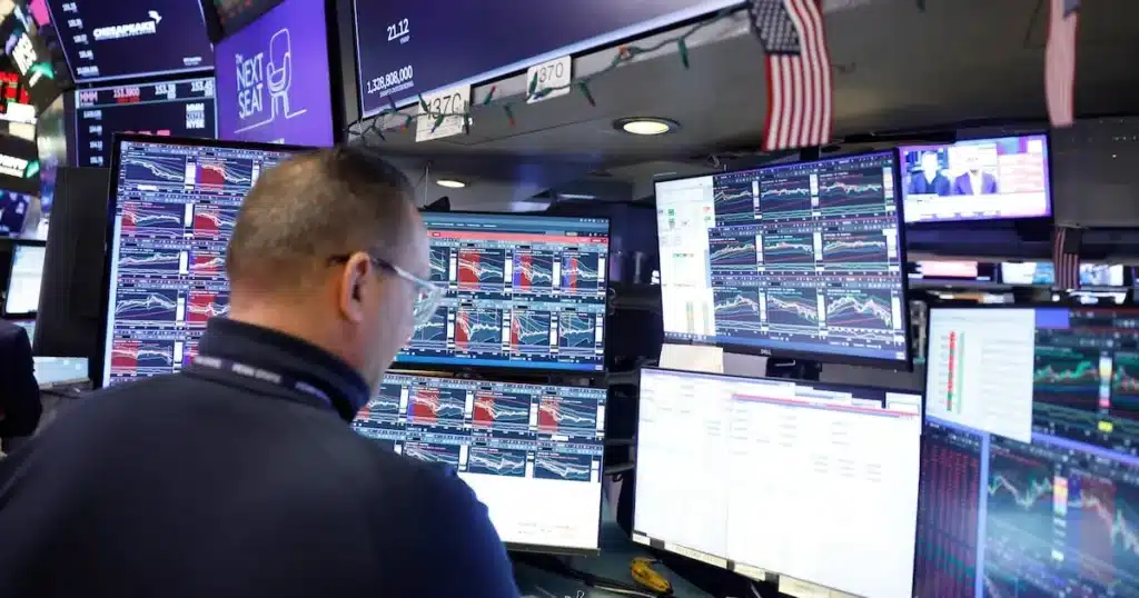 Dow Falls 1% as Oil Surges Past  and Jobs Decline Sharply