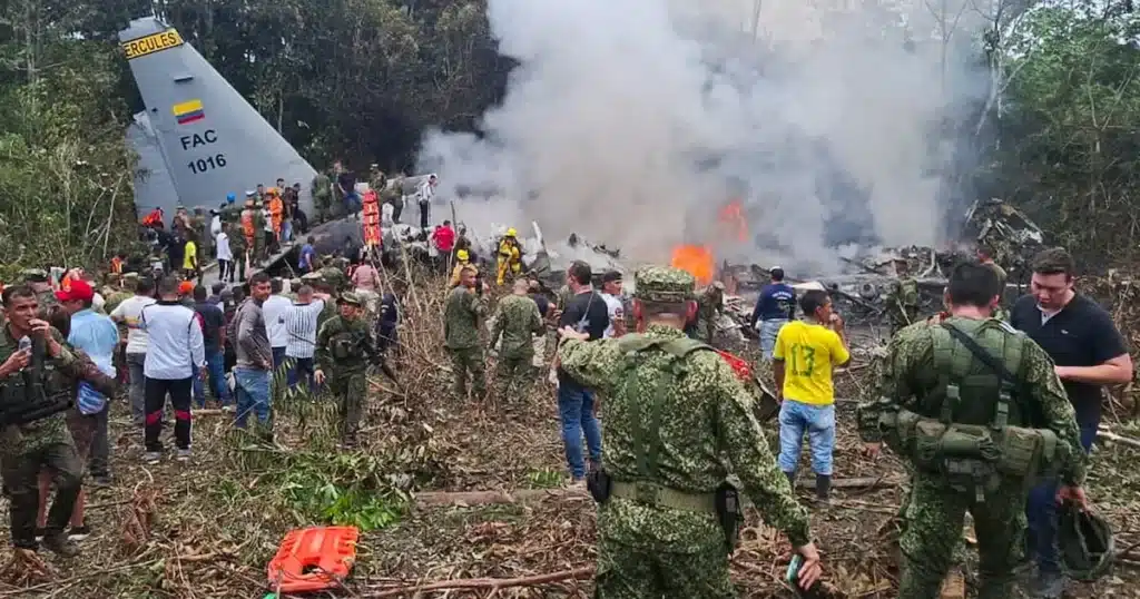 Colombian C-130 Crash Kills At Least 8, Injures 80 at Remote Airport