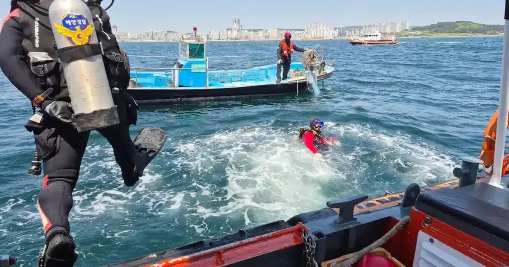 Missing Captain and Diver Prompt Coast Guard Sea Search in Ulsan, Uljin