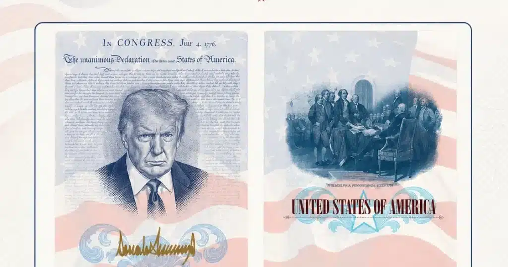 US Unveils Trump Portrait Passport for 250th Anniversary