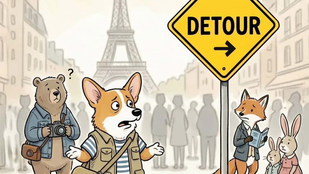 Detour Signs: Etymology, Usage and Key English Phrases for Walkers