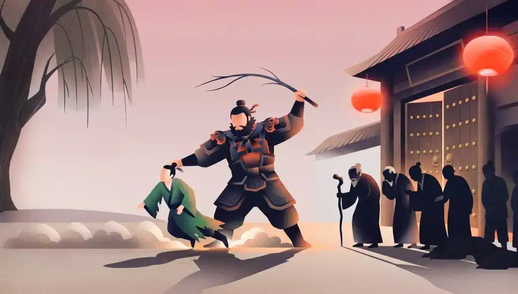 General Zhang Bi Confronts Corrupt Official, Leading to Exile