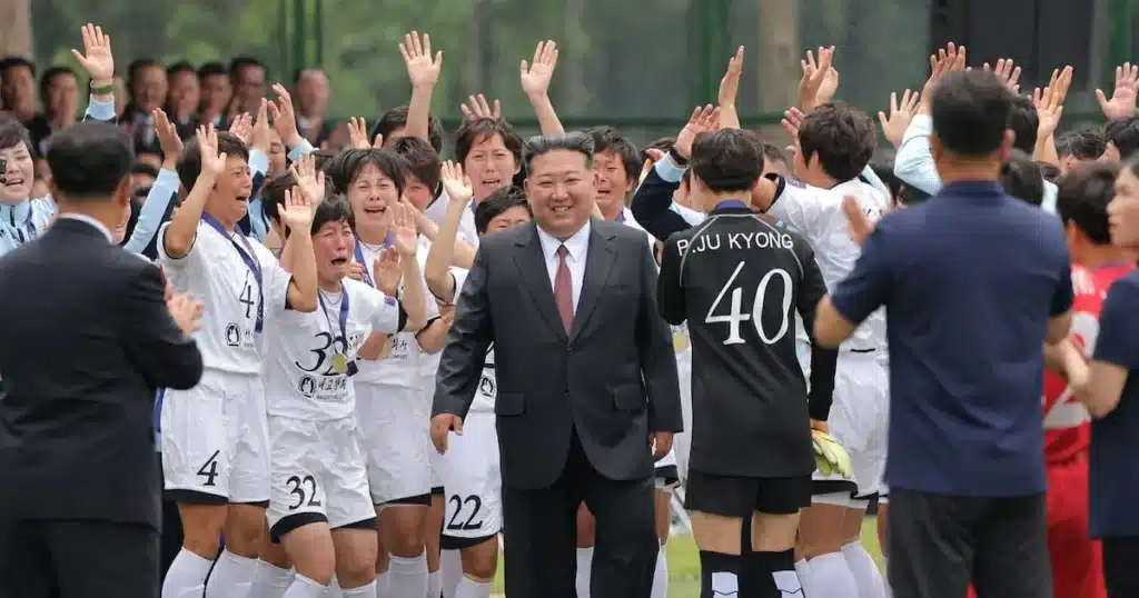Kim Jong Un Observes Football Matches Featuring Domestic and U-17 Teams Kim Jong Un Observes Football Matches Featuring Domestic and U-17 Teams