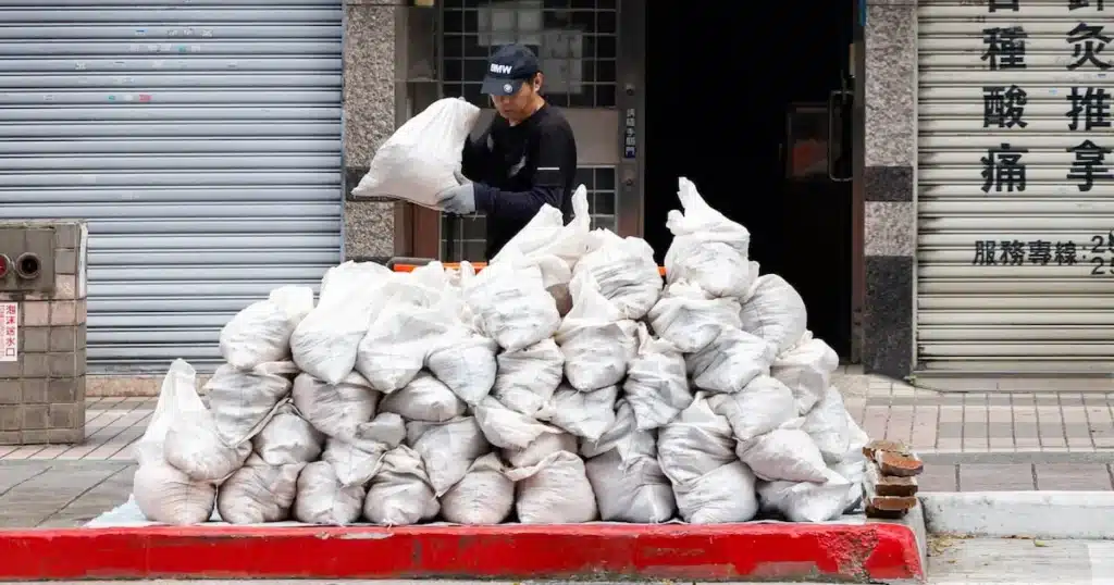 Typhoon Bavi Disrupts Taiwan Markets, Halts Flights Typhoon Bavi Disrupts Taiwan Markets, Halts Flights