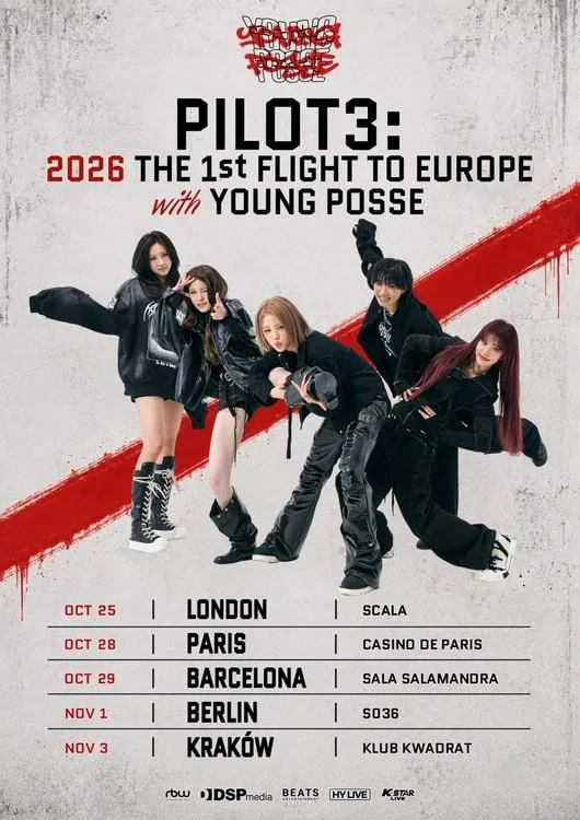 YOUNG POSSE Announces Debut European Tour ‘Pilot3’ YOUNG POSSE Announces Debut European Tour ‘Pilot3’