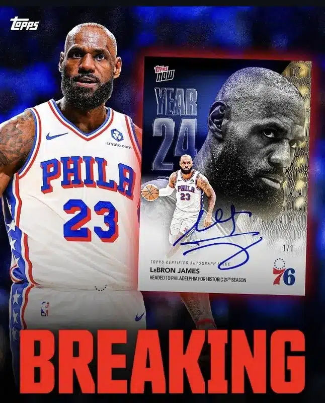 LeBron James Joins Philadelphia 76ers for 24th Season LeBron James Joins Philadelphia 76ers for 24th Season