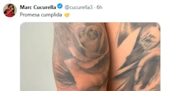 Spain’s Cucurella Honors World Cup Pledge with Coach’s Tattoo Spain’s Cucurella Honors World Cup Pledge with Coach’s Tattoo