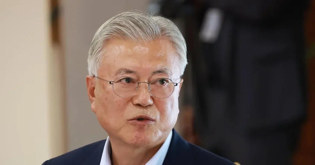 Former President Moon Expresses Concern Over Party’s Internal Strife