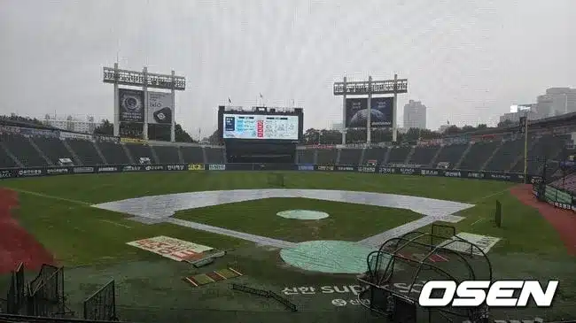 Doosan Bears Announce Lineup Amidst Rain for LG Twins Showdown Doosan Bears Announce Lineup Amidst Rain for LG Twins Showdown
