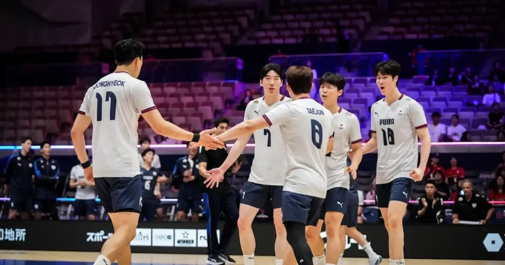 South Korea Dominates Qatar in Asian Volleyball Championship South Korea Dominates Qatar in Asian Volleyball Championship